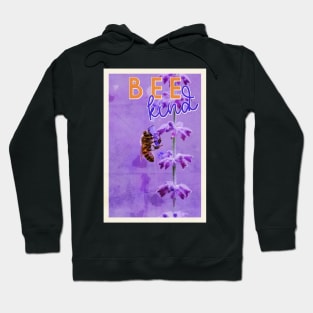 bee kind vintage postcard Hoodie